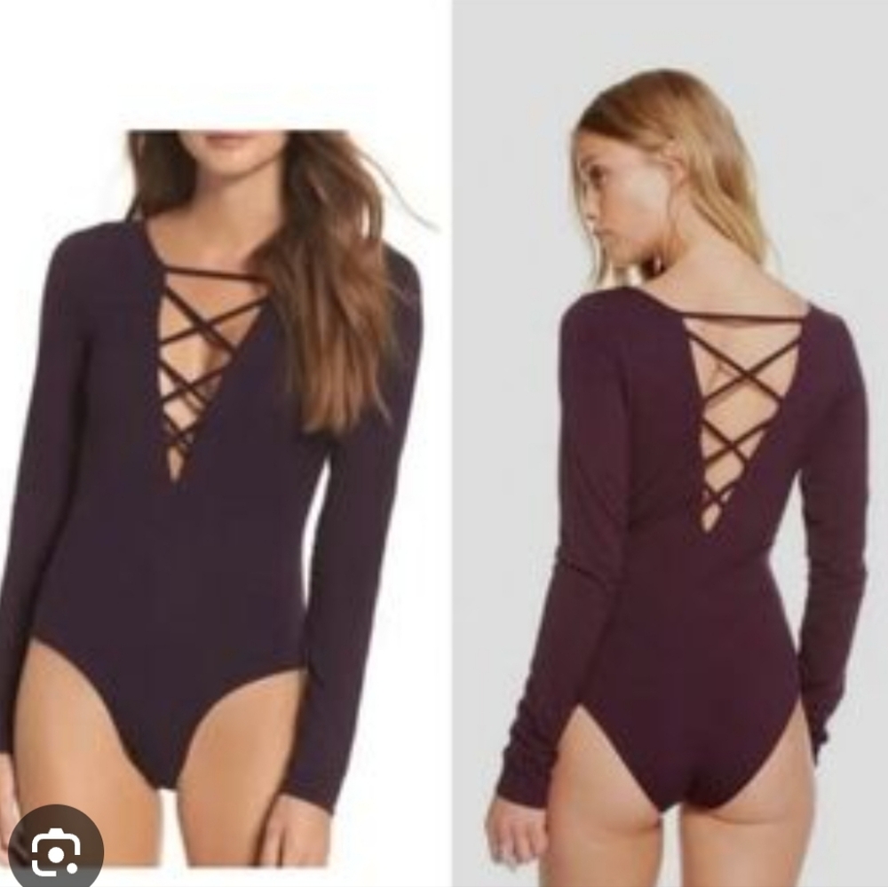 NWT Chaser Purple Bodysuit